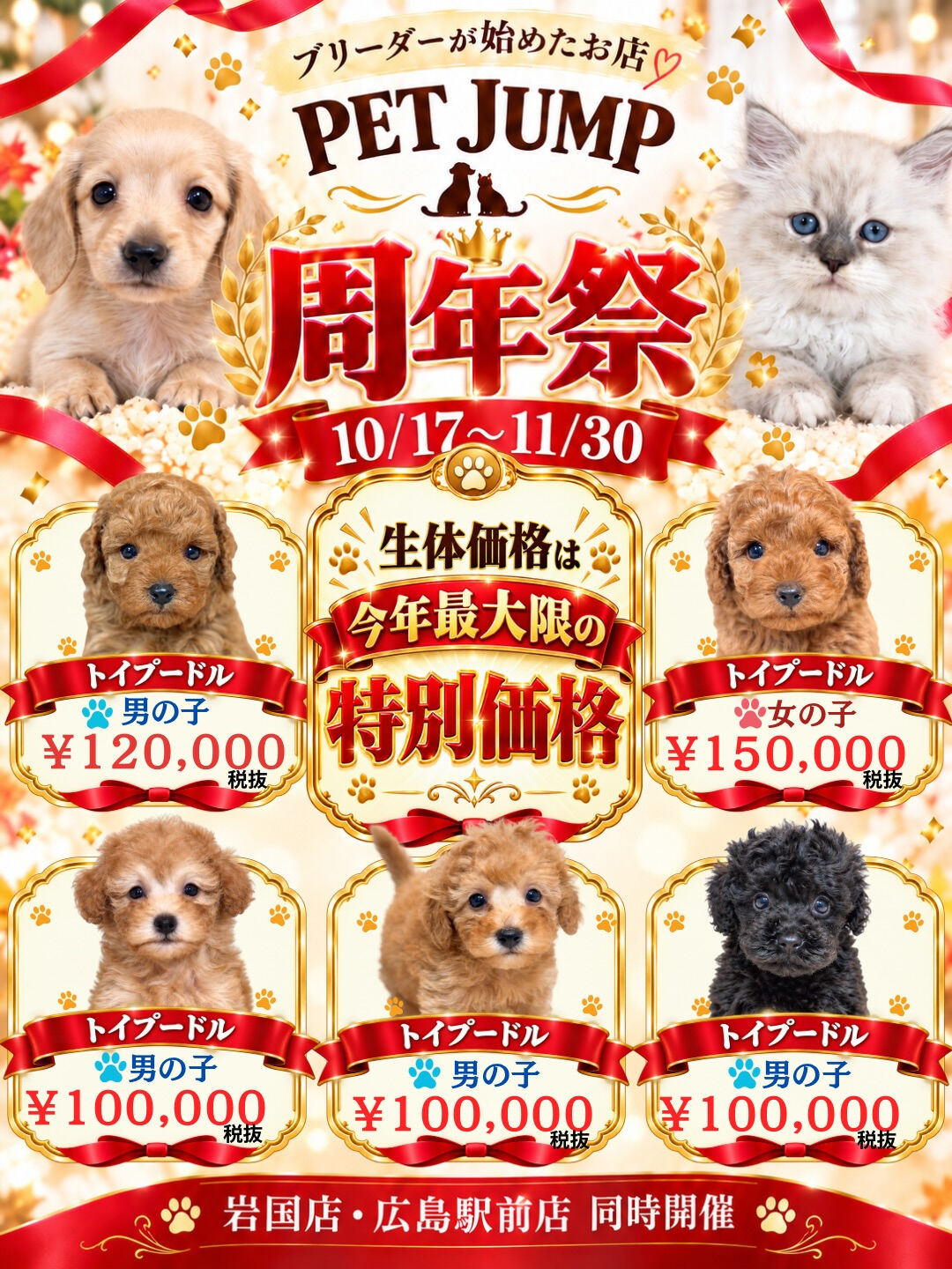 🎉🐾 PET JUMP 周年祭 開催！ 🐾🎉