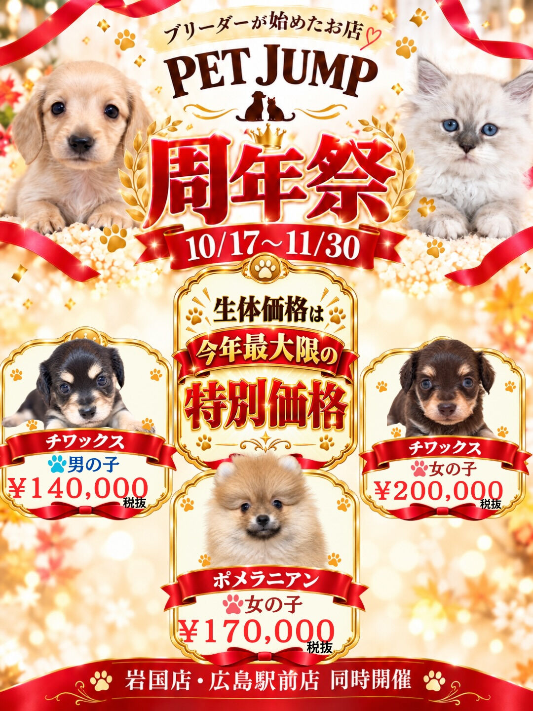 🎉🐾 PET JUMP 周年祭 開催！ 🐾🎉